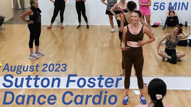 Sutton Foster Dance Cardio August 2023