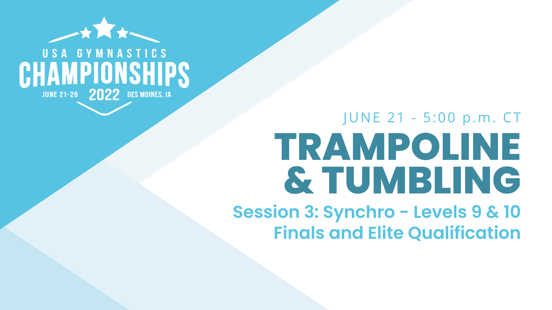 Session 3 - Synchro - 2022 USA Gymnastics Championships