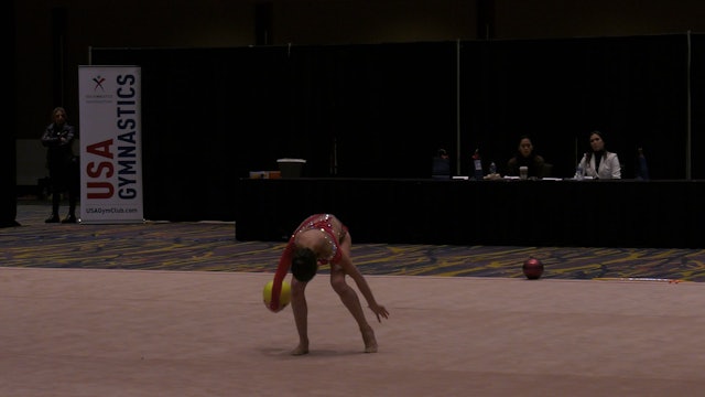 Sophia Zyman - Ball - 2022 Rhythmic Invitational - Junior 2009