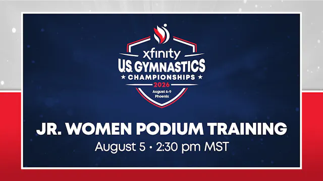 Jr. Women Podium Training - 2026 Xfinity U.S. Championships