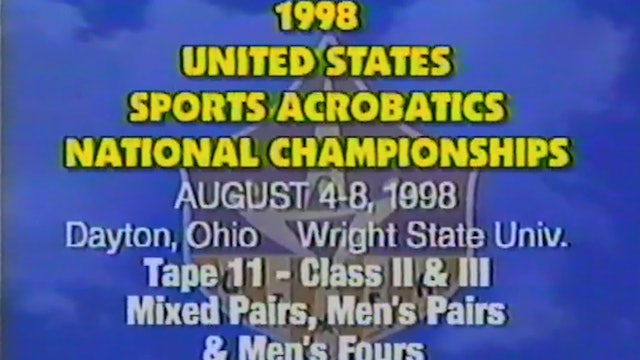Class II & III - Mixed Pairs/Men Pairs/Men Fours - 1998 U.S.S.A. Championships
