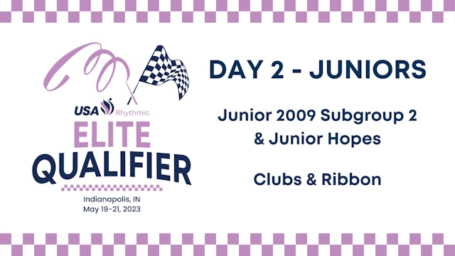 2023 Elite Qualifier - Junior 2009 Group 2 & Junior Hopes Clubs & Ribbon