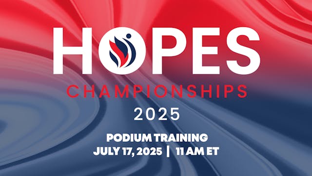 2025 Hopes Championships Podium Training