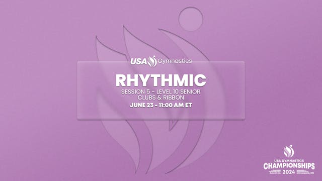 Session 5 - Level 10 Senior - Clubs &...