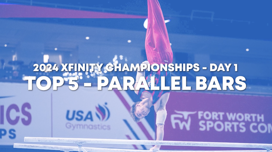 Top 5 Routines - P. Bars - Senior Men Day 1 - 2024 Xfinity US Championships