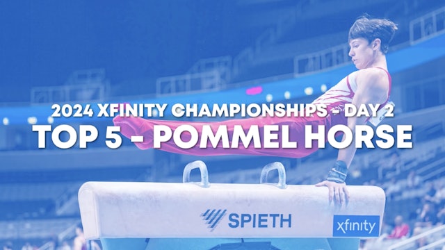 Top 5 Routines - Pommel Horse - Junior Men Day 2 - 2024 Xfinity US Championships