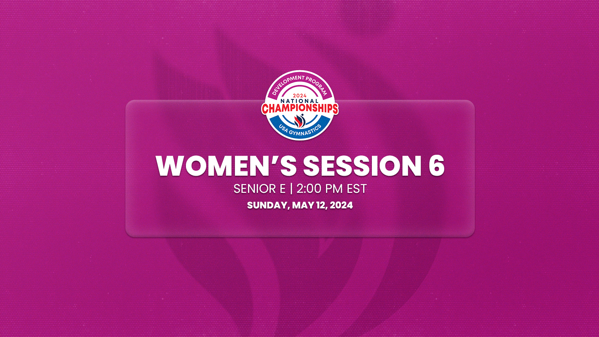Session 6 Senior E - 2024 Women's Development National Championships