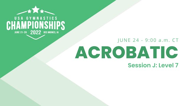Session J - Level 7 - 2022 USA Gymnas...