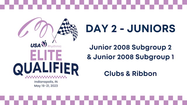 2023 Elite Qualifier - Junior 2008 Groups 2 & 1 Clubs and Ribbon