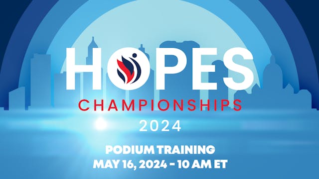Podium Training - 2024 Hopes Championships