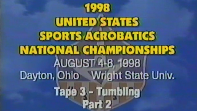 Tumbling - Part 2 - 1998 U.S.S.A. Championships