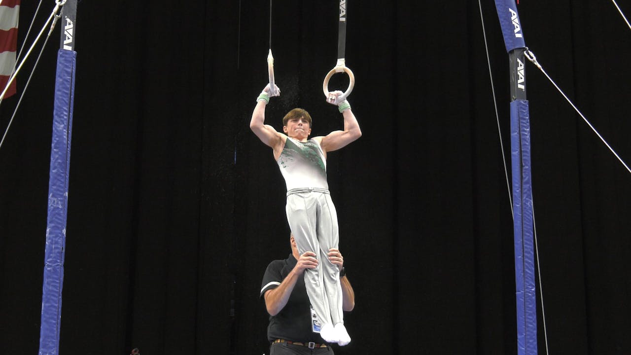 Noah Copeland Still Rings 2022 OOFOS Championships Jr Men Day 1