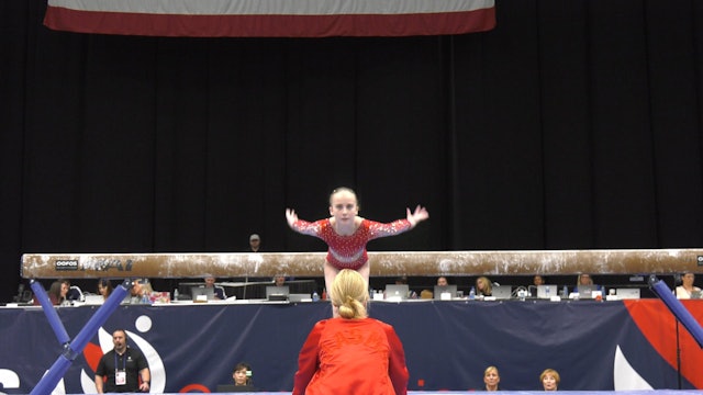 Claire Pease - Balance Beam - 2022 OOFOS Championships - Jr Women Day 2