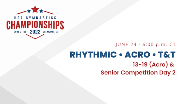 Senior - Day 2 - 2022 USA Gymnastics Championships