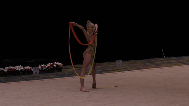 Julia Lahdensuo - Ribbon - 2022 Rhythmic Invitational - Junior 2007