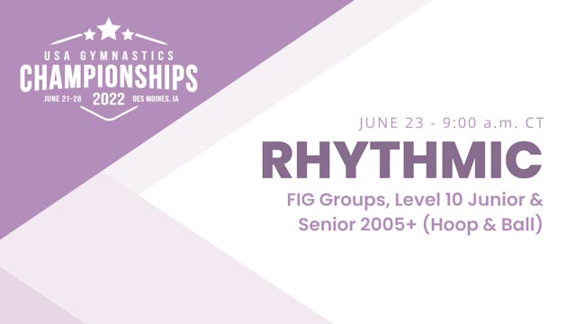 FIG Jr. Groups & Level 10 Jr & Sr 200...