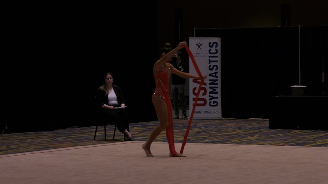 Jayla Franklin - Ribbon - 2022 Rhythmic Invitational - Junior 2009