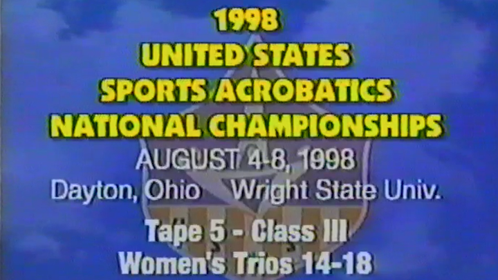 Women's Trios 14-18 - 1998 U.S.S.A. Championships