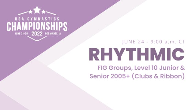 FIG Groups & Level 10 Jr & Sr 2005+ -...