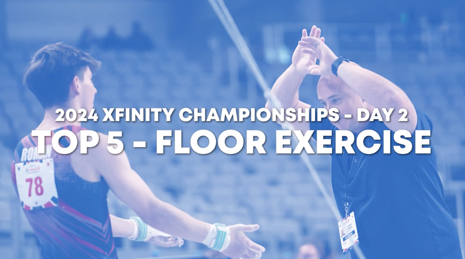 Top 5 Routines - Floor Ex. - Junior Men Day 2 - 2024 Xfinity US Championships