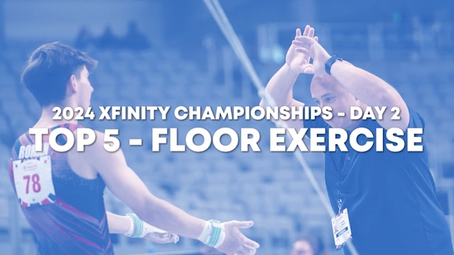 Top 5 Routines - Floor Ex. - Junior Men Day 2 - 2024 Xfinity US Championships