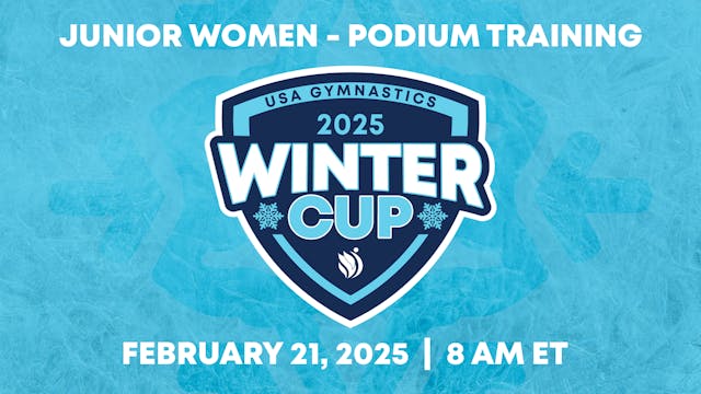 Junior Women Podium Training - 2025 Winter Cup