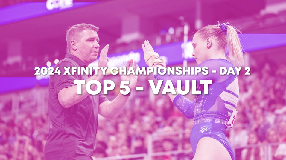 Top 5 Routines - Vault - Senior Women Day 2 - 2024 Xfinity US Championships