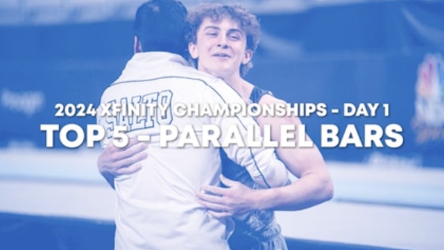Top 5 Routines - P. Bars - Junior Men Day 1 - 2024 Xfinity US Championships