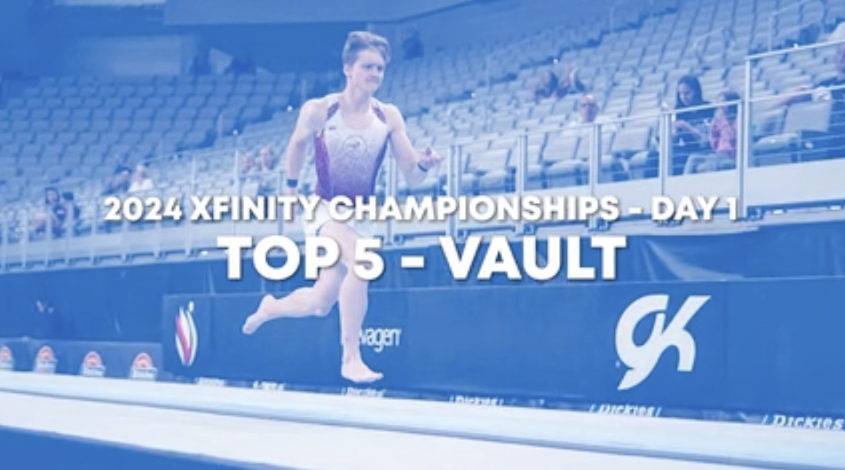 Top 5 Routines - Vault - Junior Men Day 1 - 2024 Xfinity US Championships