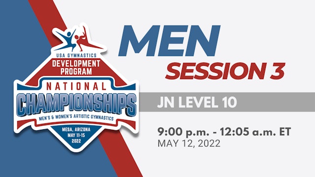 Session 3 - 2022 Men's Development Program National Championships