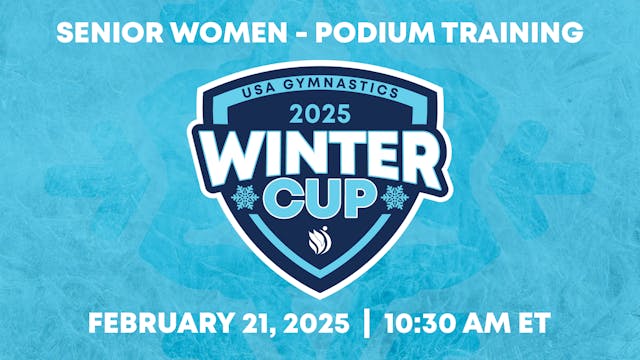 Senior Women Podium Training - 2025 Winter Cup