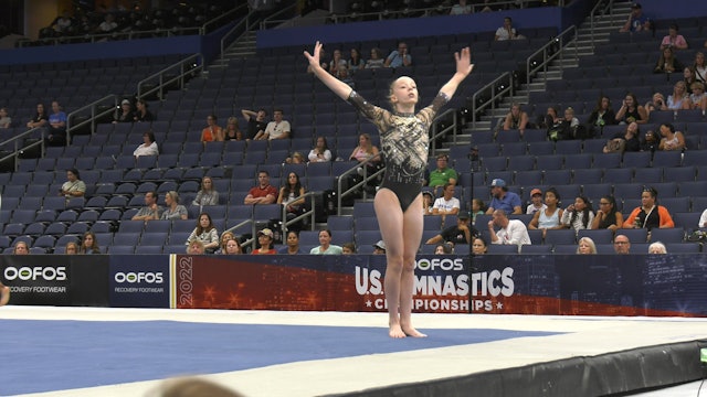 Kieryn Finnell - Floor Exercise - 2022 OOFOS Championships - Jr Women Day 1