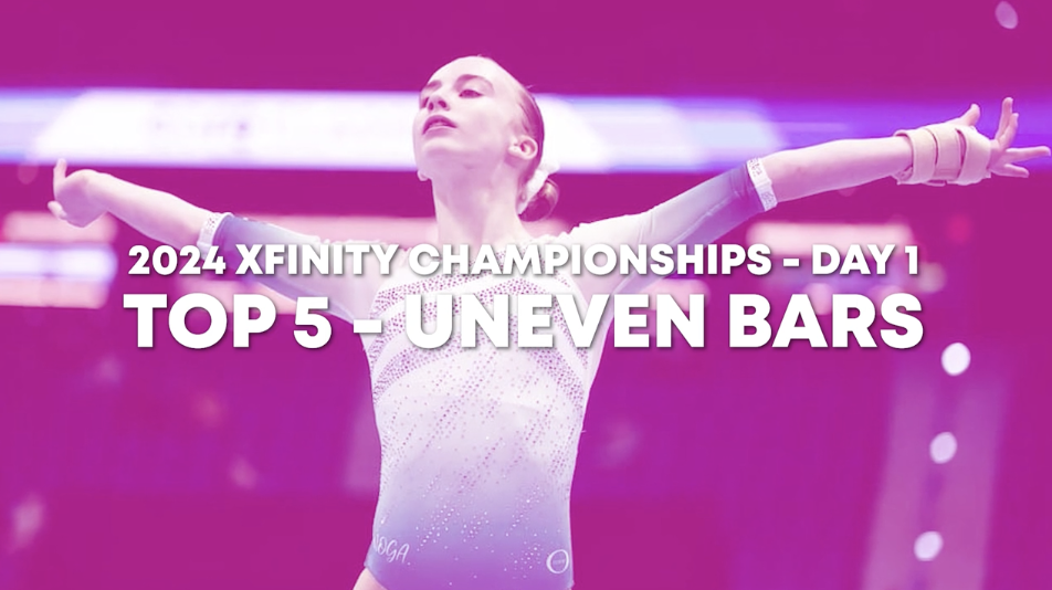 Top 5 Routines - Uneven Bars - Junior Women Day 1 - 2024 Xfinity US Champs