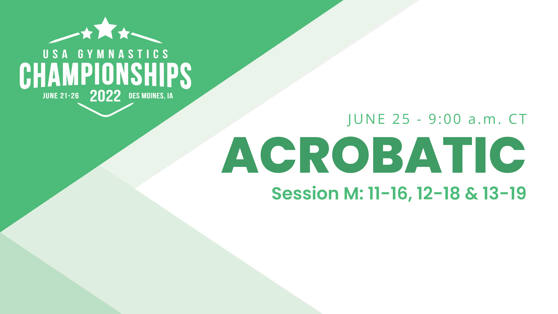 Session M - 11-16, 12-18 & 13-19 - 2022 USA Gymnastics Championships