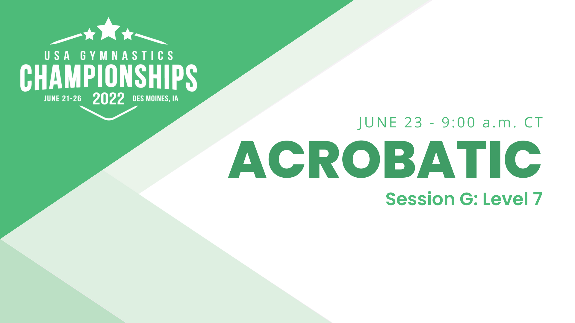 Session G - Level 7 - 2022 USA Gymnastics Championships