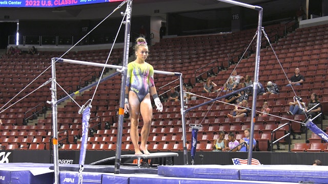 Finley Weldon - Uneven Bars - 2022 U.S. Classic - Junior Session 1