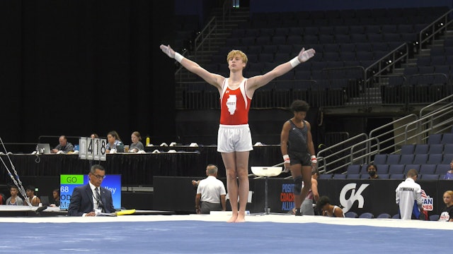 Evan Reichert - Floor Exercise - 2022 OOFOS U.S. Gymnastics Championships -Day 1