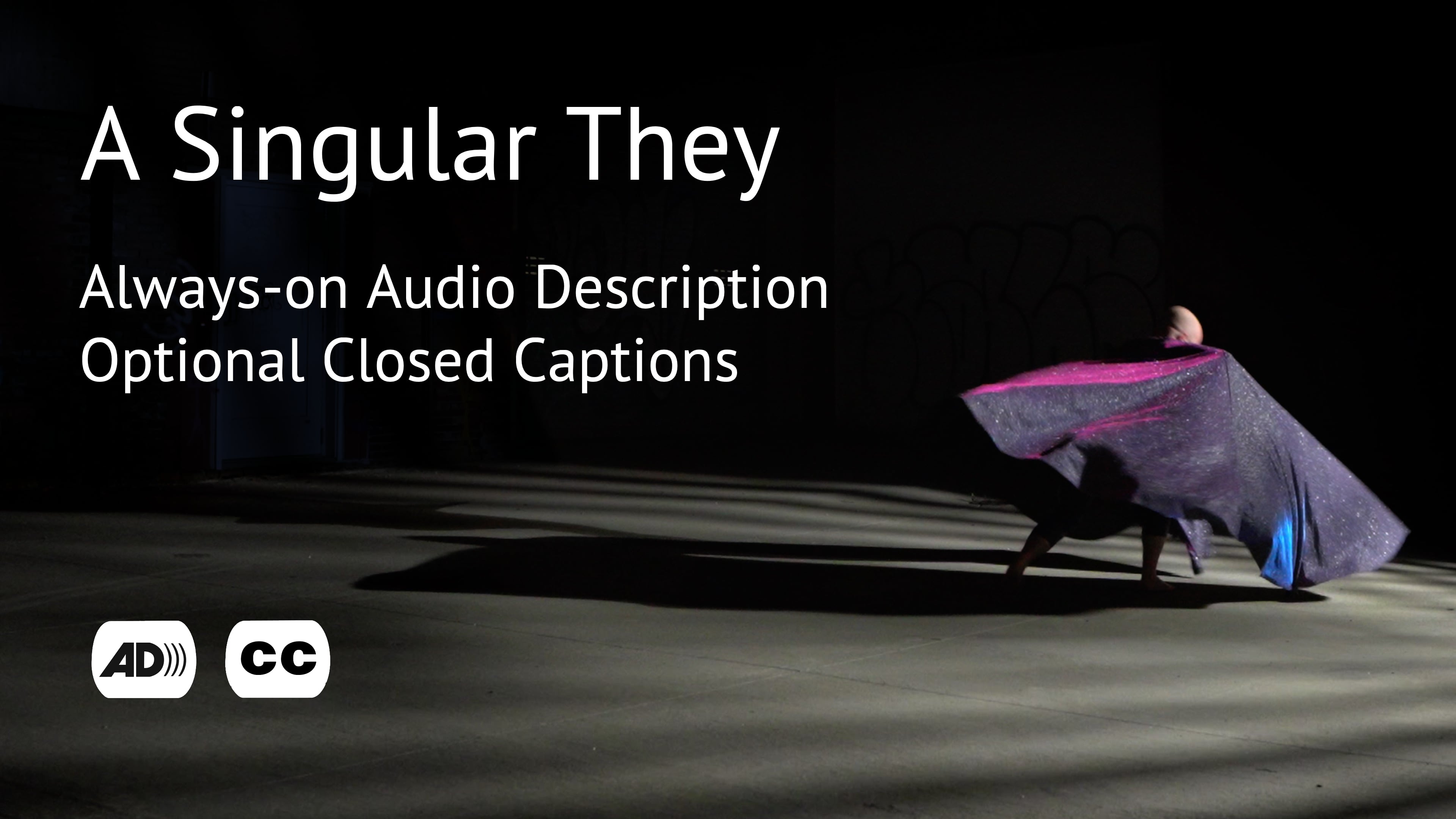 A Singular They: Always-on audio description