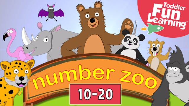 Learn to count from 10-20 with Number Zoo