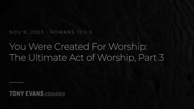 You Were Created For Worship: The Ult...
