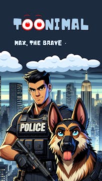 Max, the Brave Police Dog