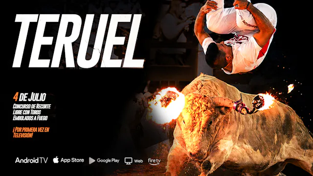 Recortadores con Toros de Fuego · Teruel 2026