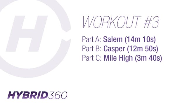 H360 Workout #3