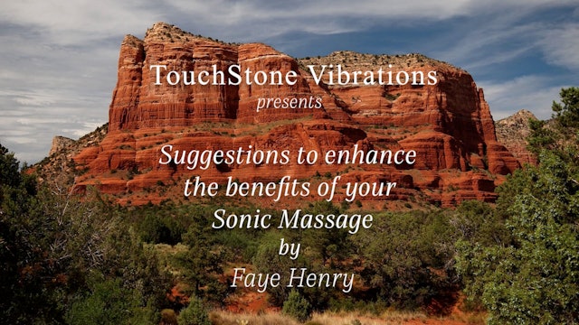 Sonic Massage Instructions
