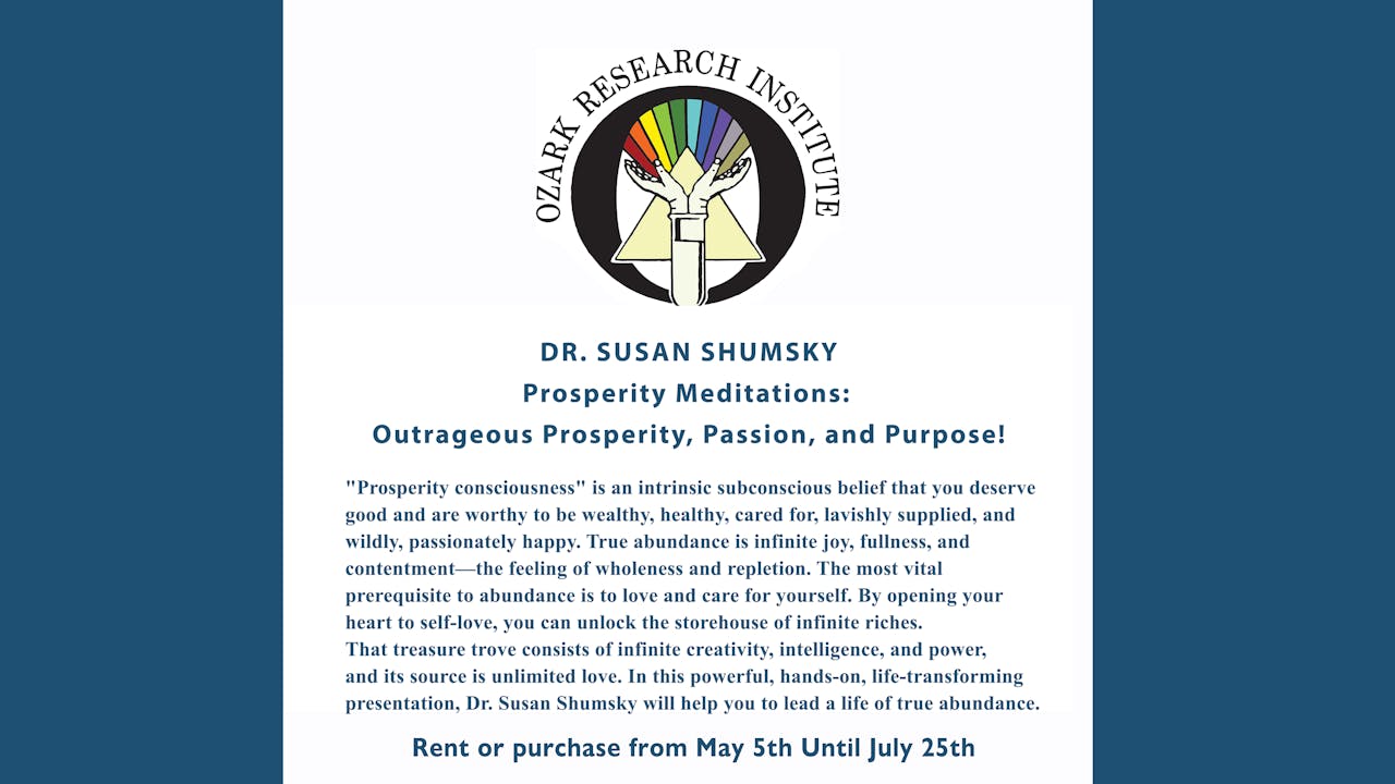 Dr. Susan Shumsky - Prosperity Meditations
