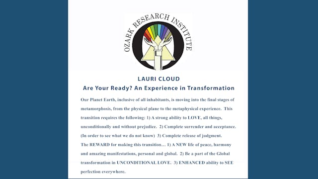 Lauri Cloud - Are Your Ready? An Experience in Transformation Part 1 