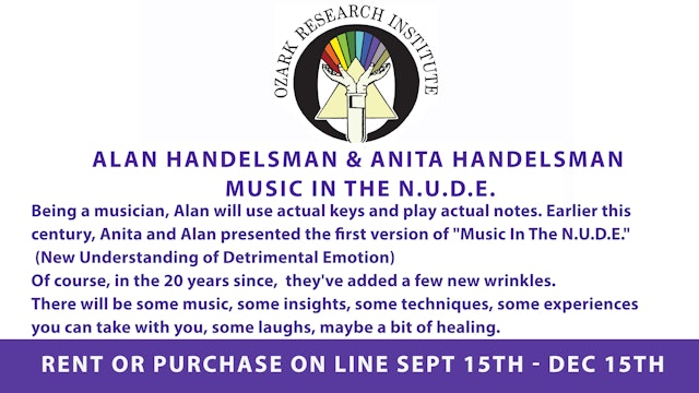 Alan and Anita Handelsman Music in the N.U.D.E