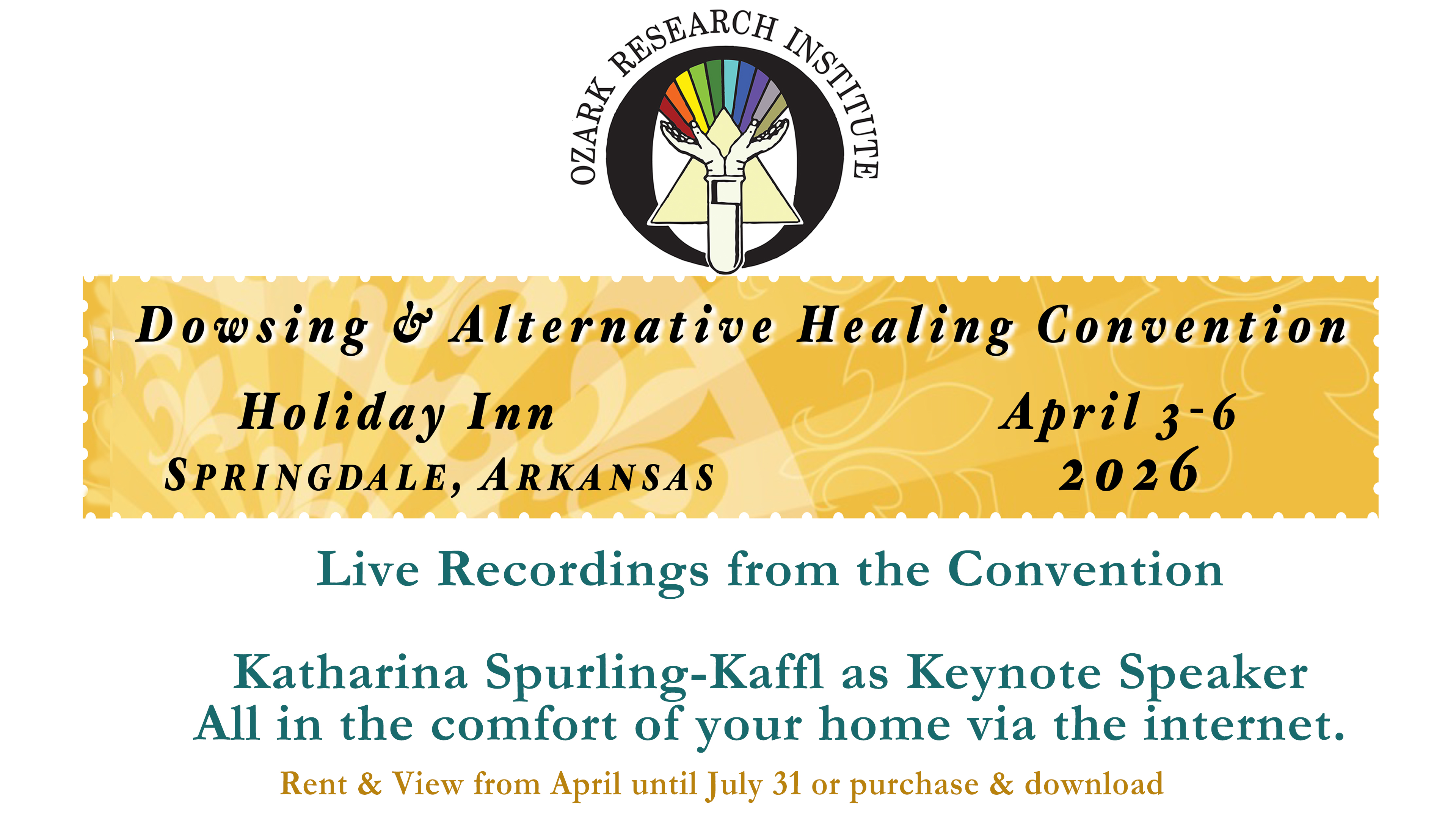 ORI 2026 Dowsing and Alternative Healing Convention