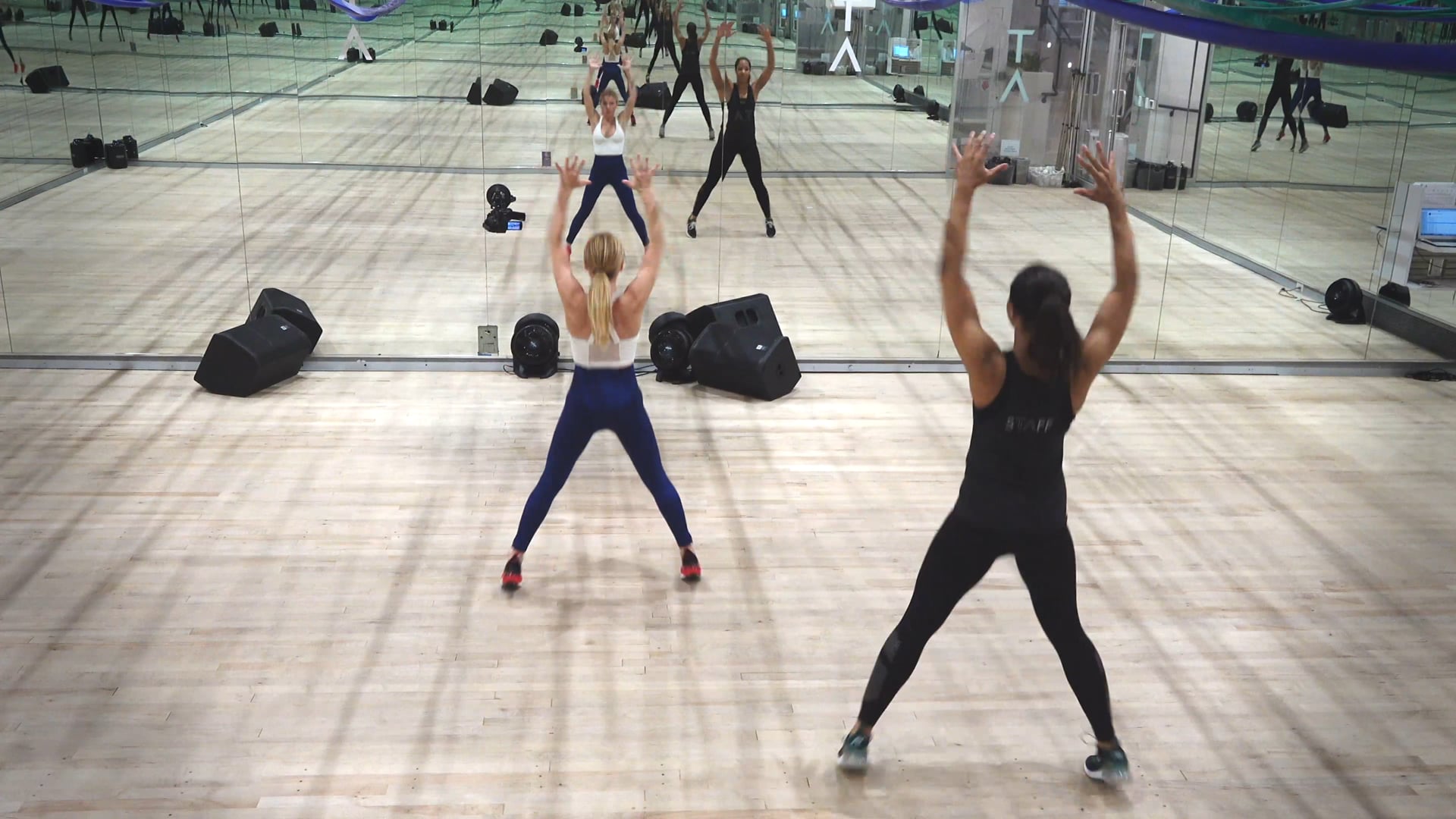 Bonus Cardio - "Throw Back" with Tracy and LaShonna - Back View