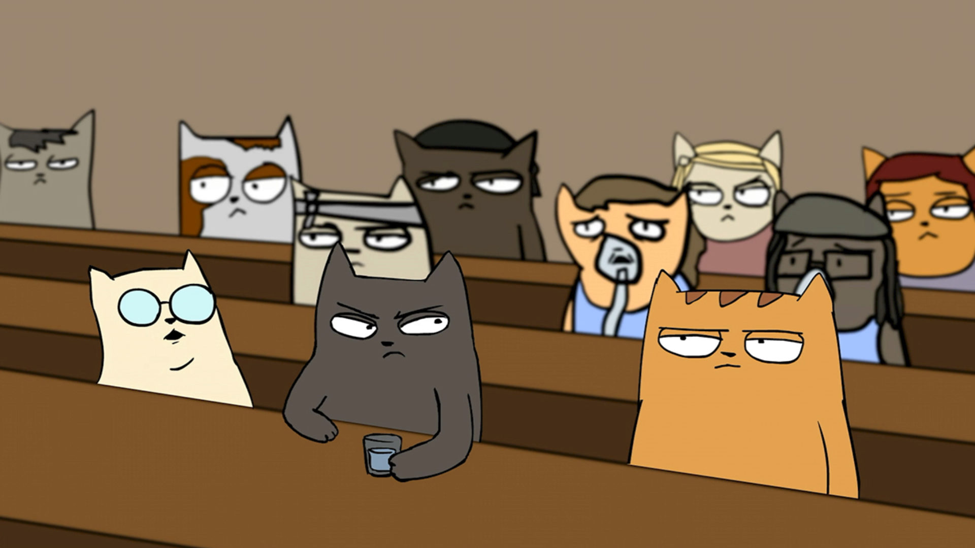 Ricky Smokes and Swears in Court